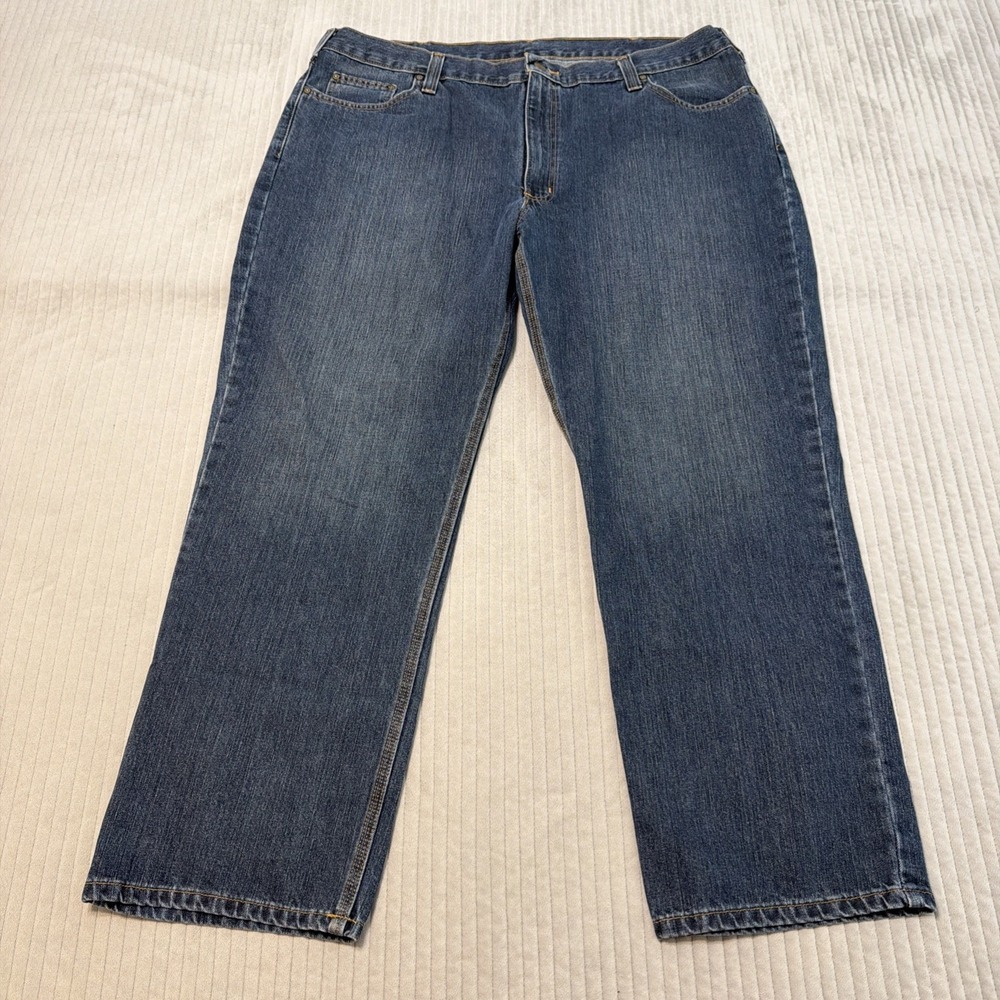 Carhartt Blue Denim Workwear Jeans Men's Size 42X32 (42X30) 101483-968 Utility